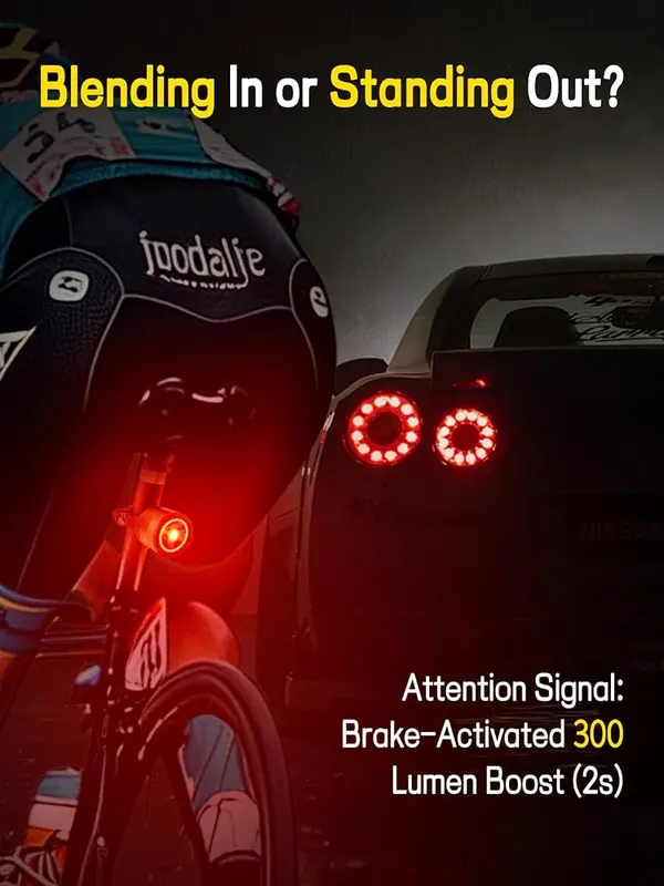 Esaytool Variable Brightness Bike Tail Light – Lightweight & Durable
