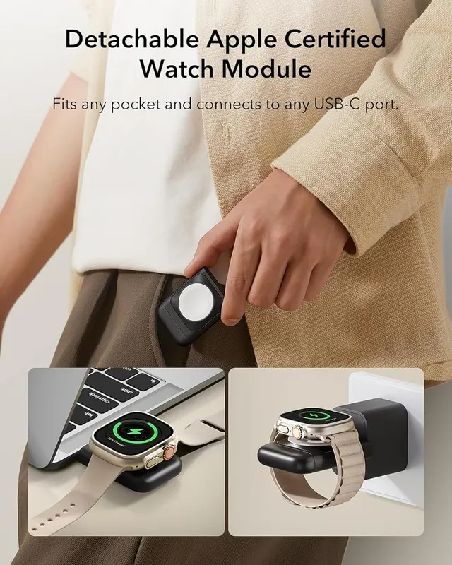 ESR 3 in 1 Wireless Charging Station Duo&18 – Foldable travel design