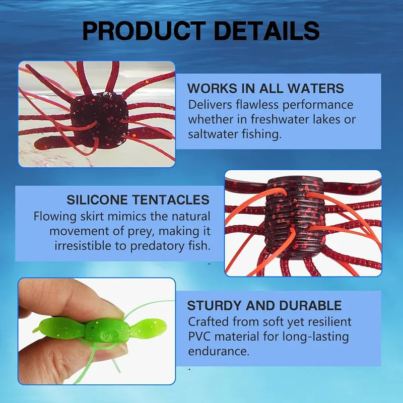 Eupheng Dice Fishing Lures Red – Premium Quality Materials