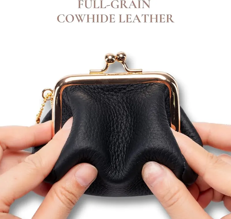 EutDett Leather Coin Purse – Surprisingly Spacious & Organized