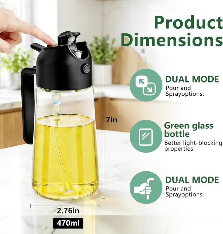eutopic Oil Sprayer Black – product photo 5 of 8