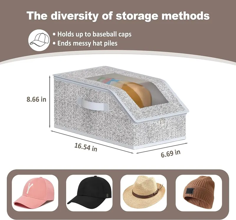 EVOCHOICE Hat Storage – Large-Capacity Hat Storage Box