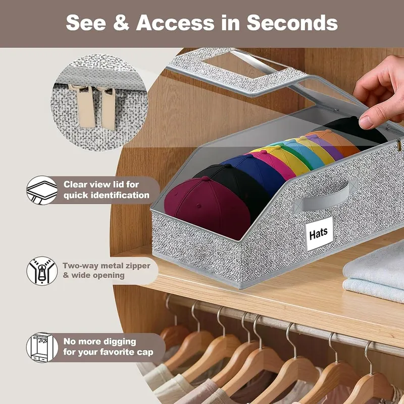 EVOCHOICE Hat Storage – Clear Visual Design