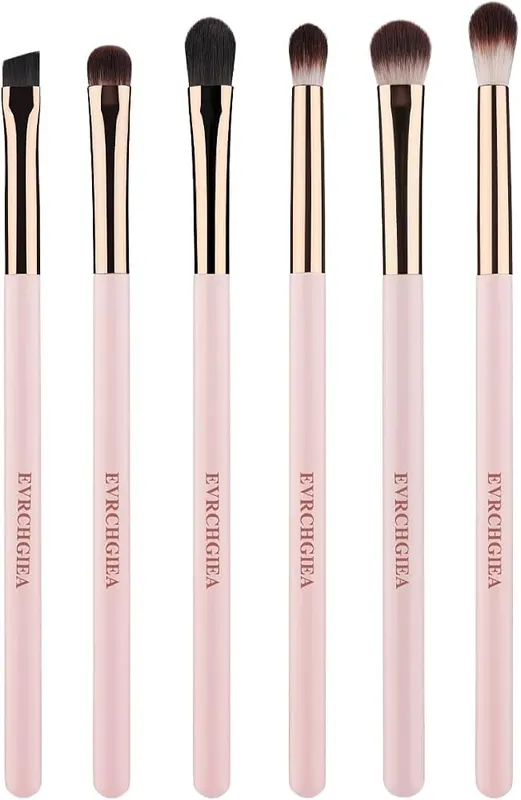 EVRCHGIEA Eye Makeup Brush Set in Baby Pink