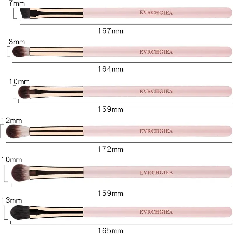 EVRCHGIEA Eye Makeup Brush Set – Six eye-focused makeup brushes