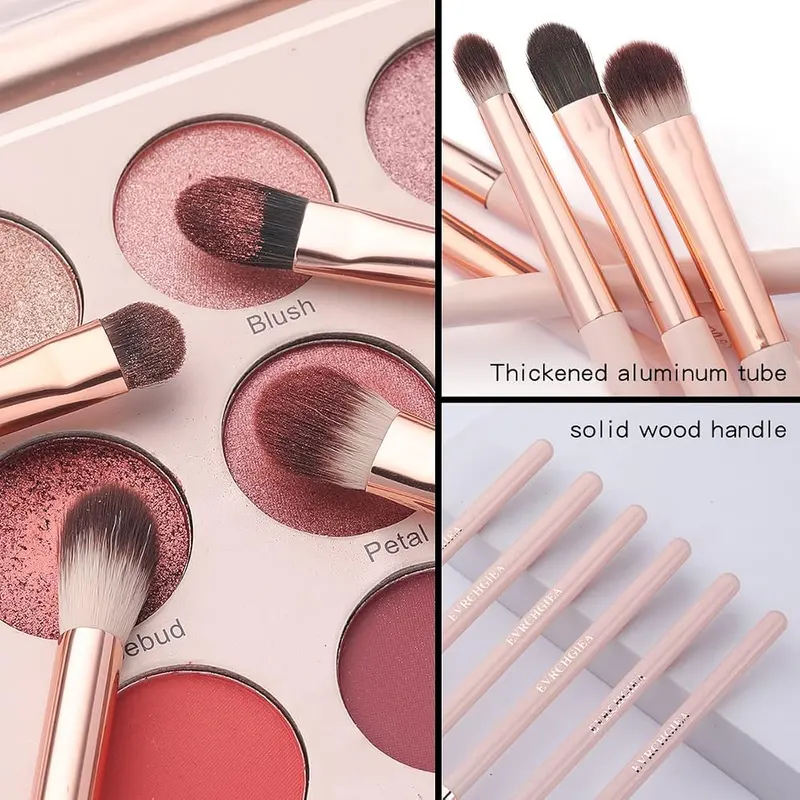 EVRCHGIEA Eye Makeup Brush Set – Synthetic vegan-friendly bristles