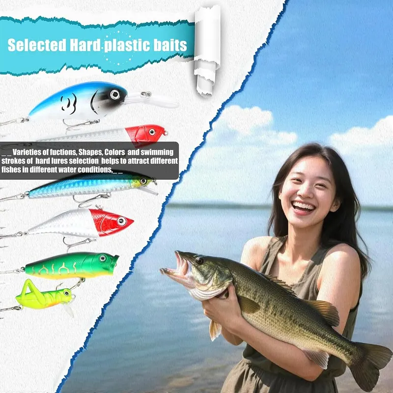 EXAURAFELIS Soft Silicone Fishing Baits Kit – product photo 3 of 7