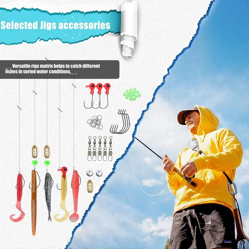 EXAURAFELIS Soft Silicone Fishing Baits Kit – product photo 6 of 7