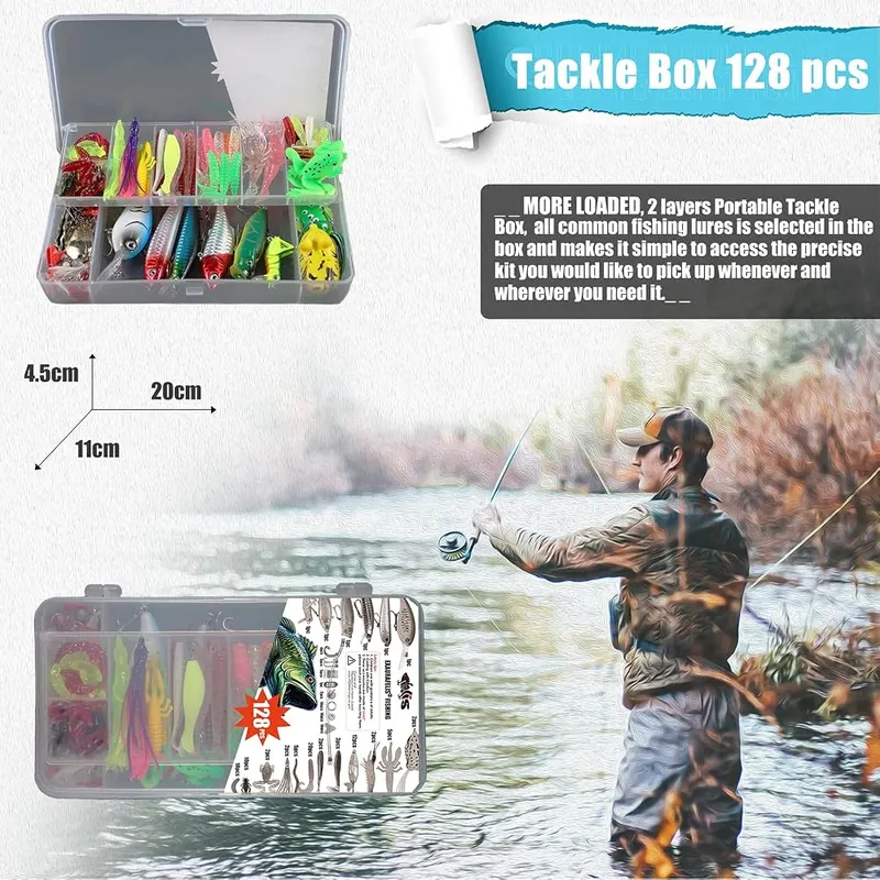 EXAURAFELIS Soft Silicone Fishing Baits Kit – product photo 7 of 7