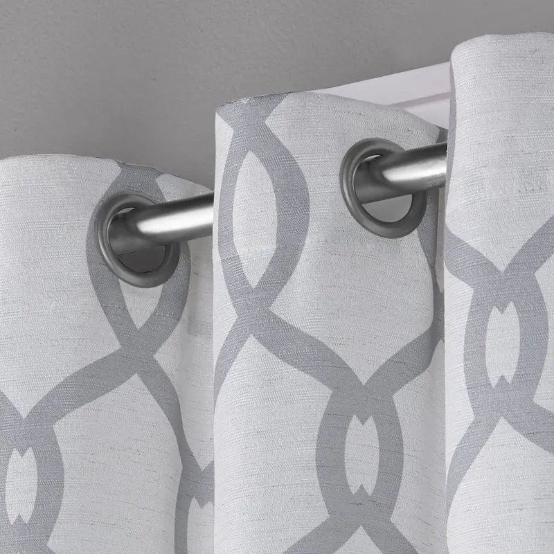 EXCLUSIVE HOME Kochi Light Filtering Linen Blend Grommet – Trellis Design