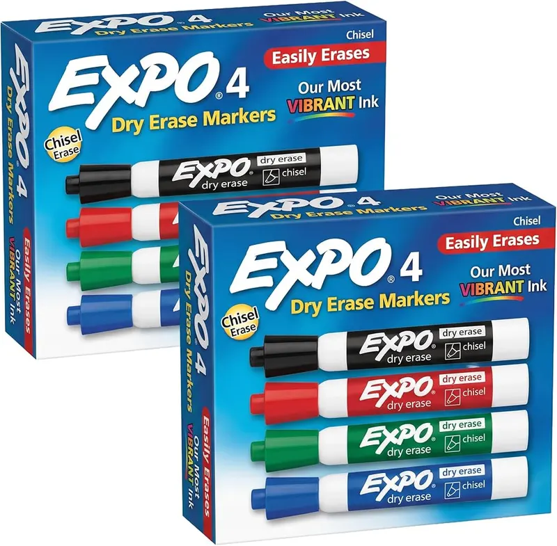 EXPO Dry Erase Markers – The information below is per-pack only