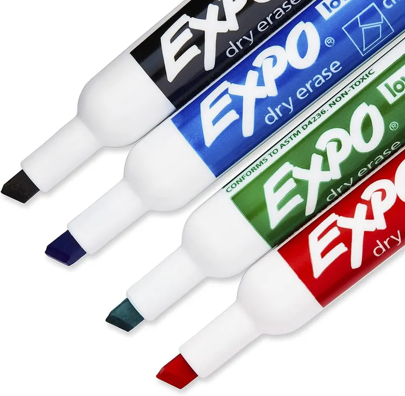 EXPO Dry Erase Markers – Vibrant ink makes it easier to read information