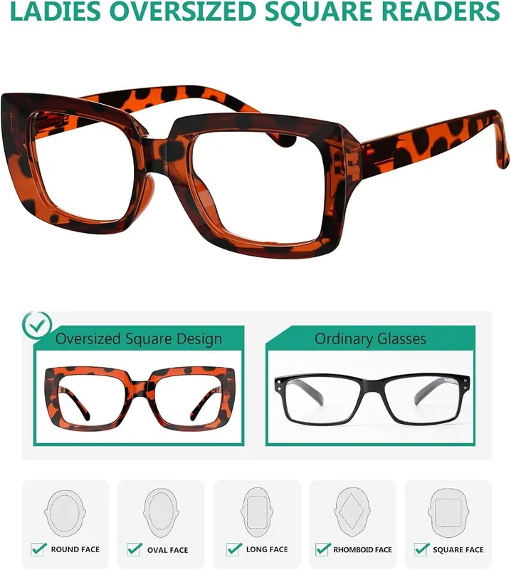 Eyekepper 4 Pack Stylish Reading Glasses Women – These stylish reading glasses that slightly ease