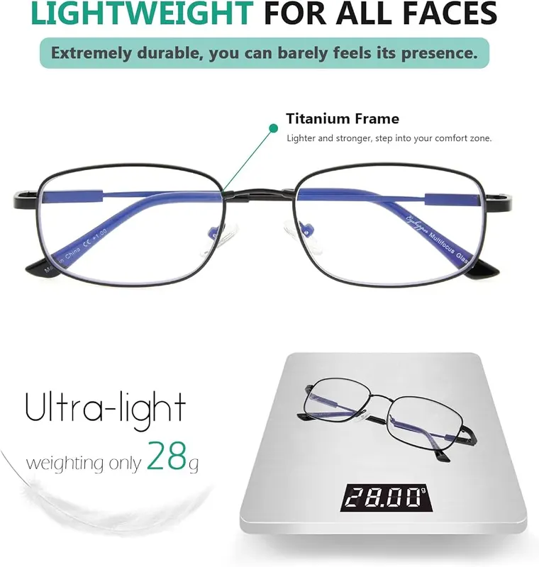 Eyekepper UV Protection Progressive Reading Glasses 3 – Products Dimension