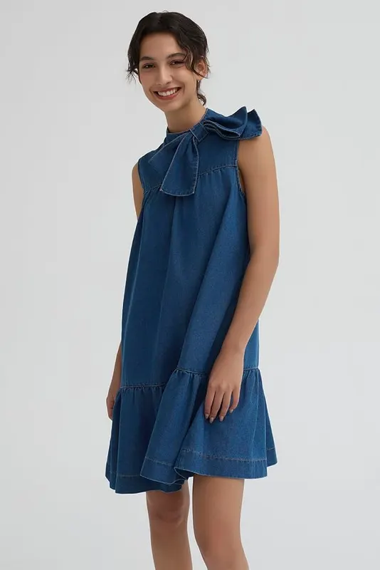EZAPINE Denim Dress – product photo 5 of 6