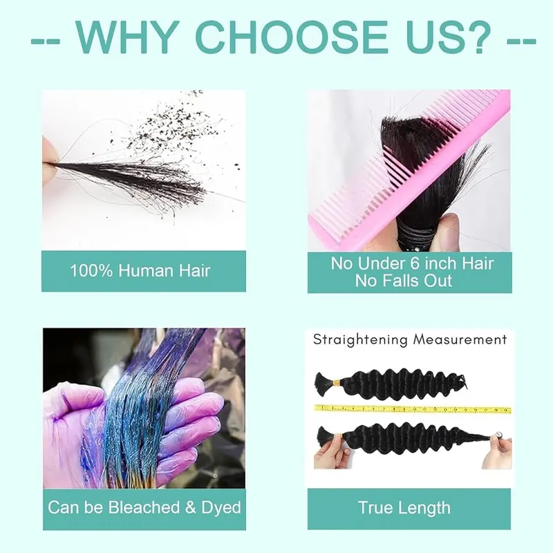 FAKOT Human Braiding Hair – product photo 8 of 8