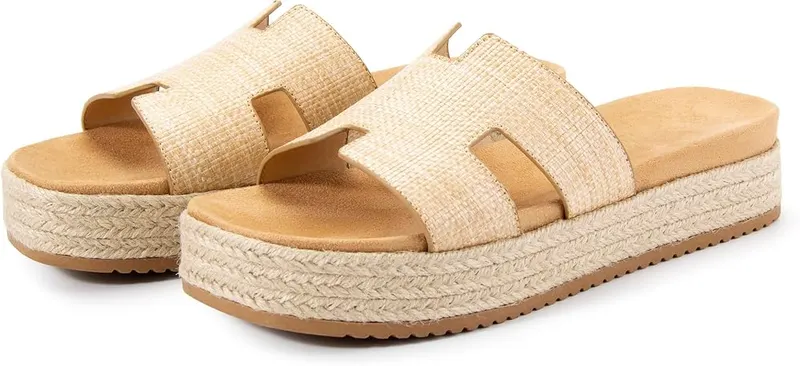 FancyRing Women’s Platform Wedge H-Band Espadrilles Sandals – Versatile for Any Occasion