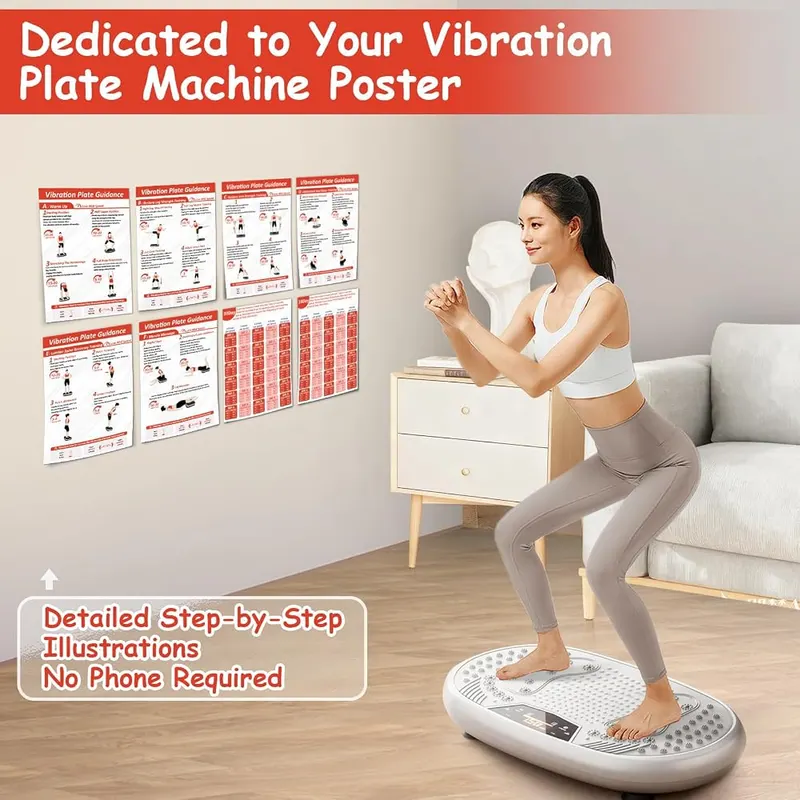 FANPARE Vibration Plate Exercise Machine Poster – Two reusable thirty day planners