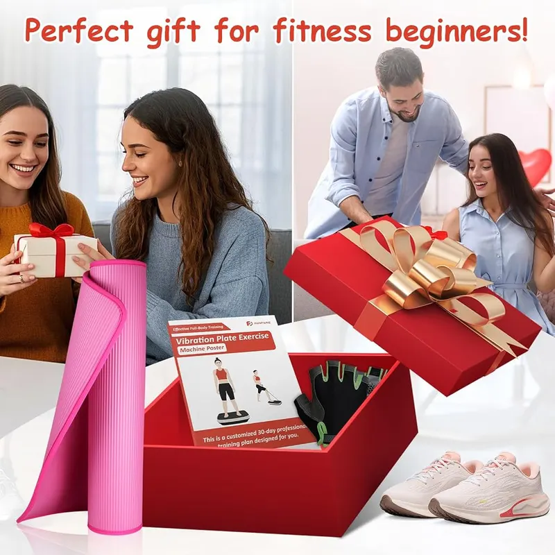 FANPARE Vibration Plate Exercise Machine Poster – Erasable daily session tracking