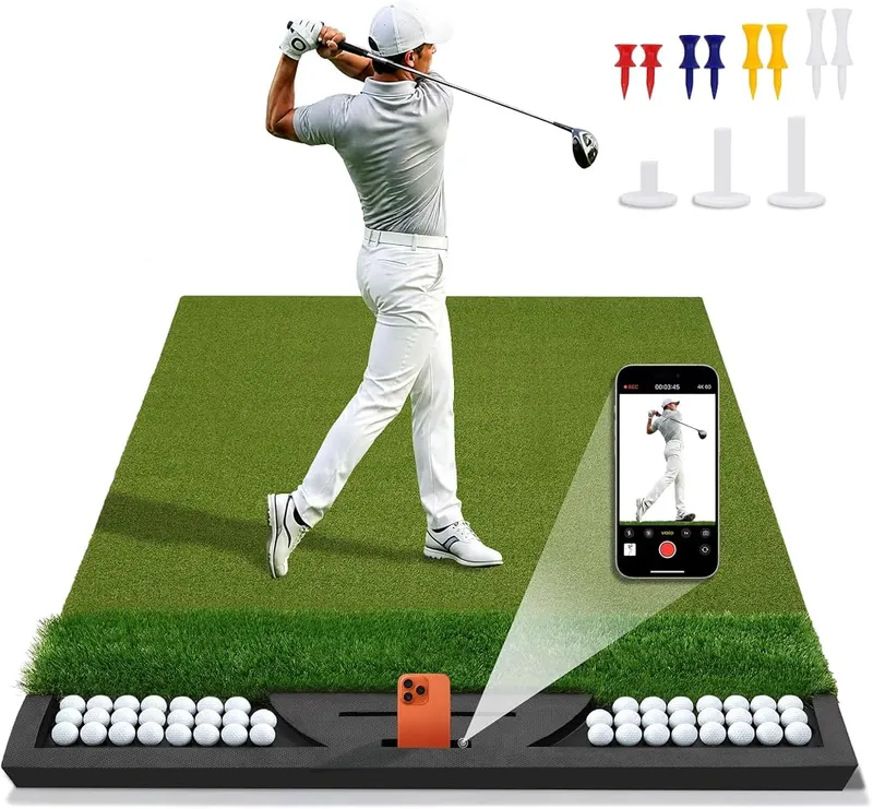 Fanshaw Premium Dual Golf Practice Mat in green