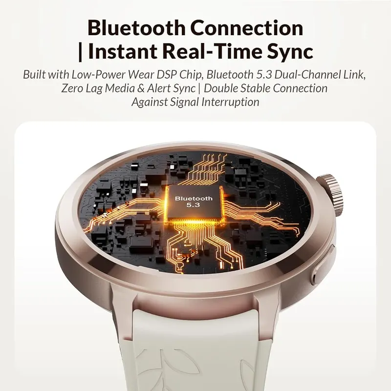 FANY Luna Smart Watch Cloud Cream – Smart Notifications on Wrist