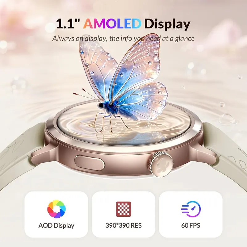 FANY Luna Smart Watch Cloud Cream – Slim &Award-Winning Design