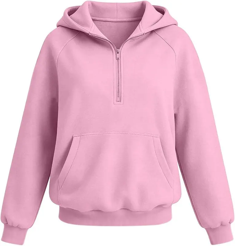 fartey Half Zip Hoodies – Kangaroo pocket