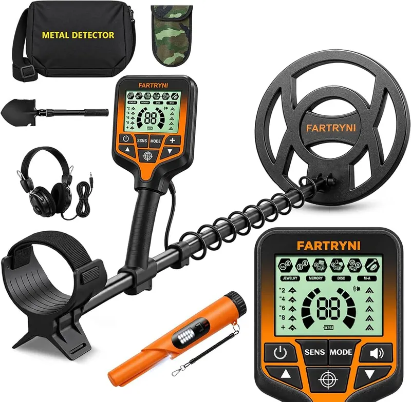 FARTRYNI Metal Detector in Black