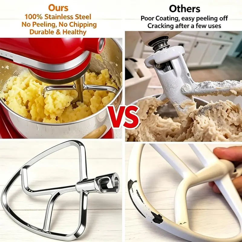 FavorKit Stainless Steel Flat Beater – 𝐂𝐨𝐦𝐩𝐚𝐭𝐢𝐛𝐢𝐥𝐢𝐭𝐲