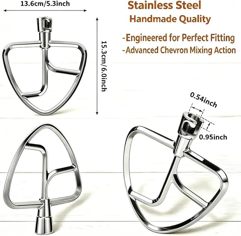 FavorKit Stainless Steel Flat Beater – product photo 7 of 7
