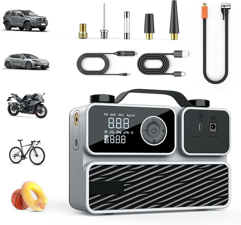 FBK Tire Inflator Portable Air Compressor