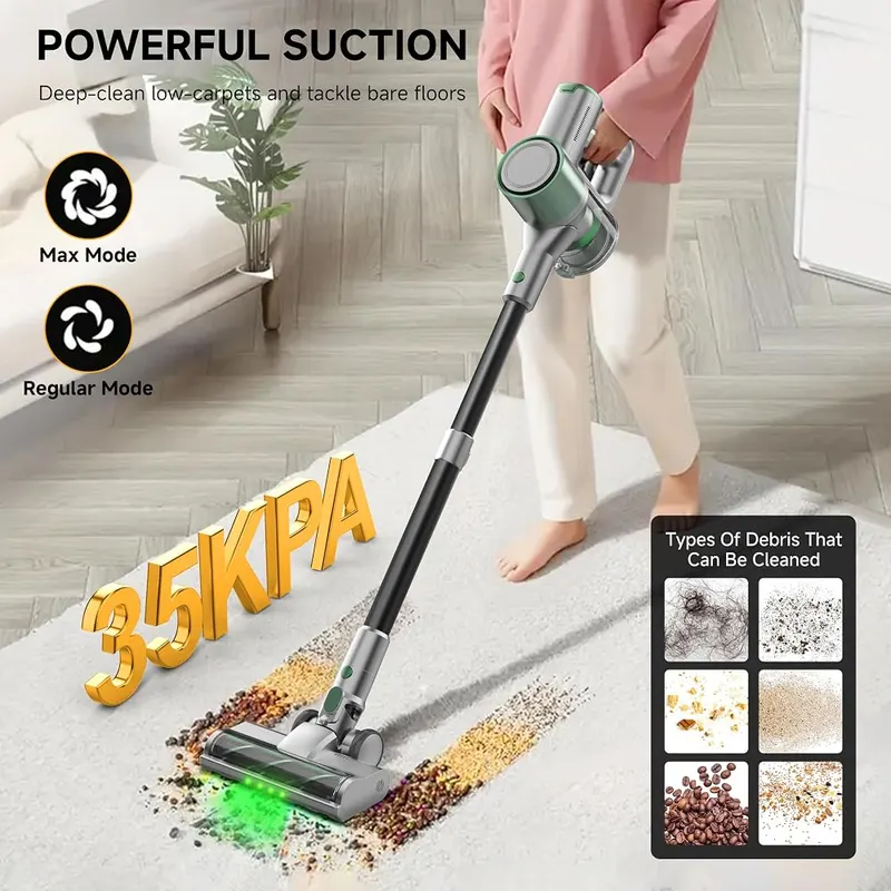 fenhua Cordless Vacuum Cleaner – 35 kPa listed suction