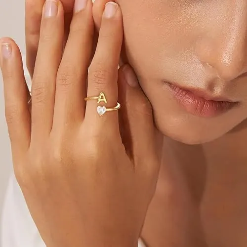 Fezodo B0FJ15ZQSJ – Adjustable initial ring