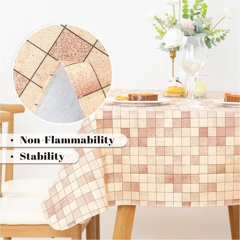 FIFTY FEET 70X52 Inch Rectangle Tablecloth – product photo 8 of 9