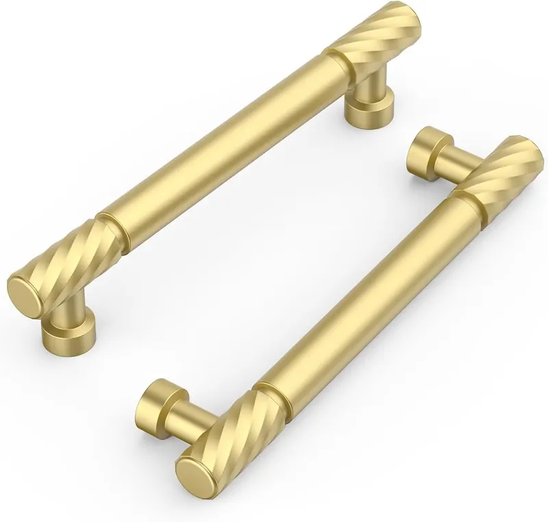 FILTA 10 Pack Gold Cabinet Handles 5 in Gold
