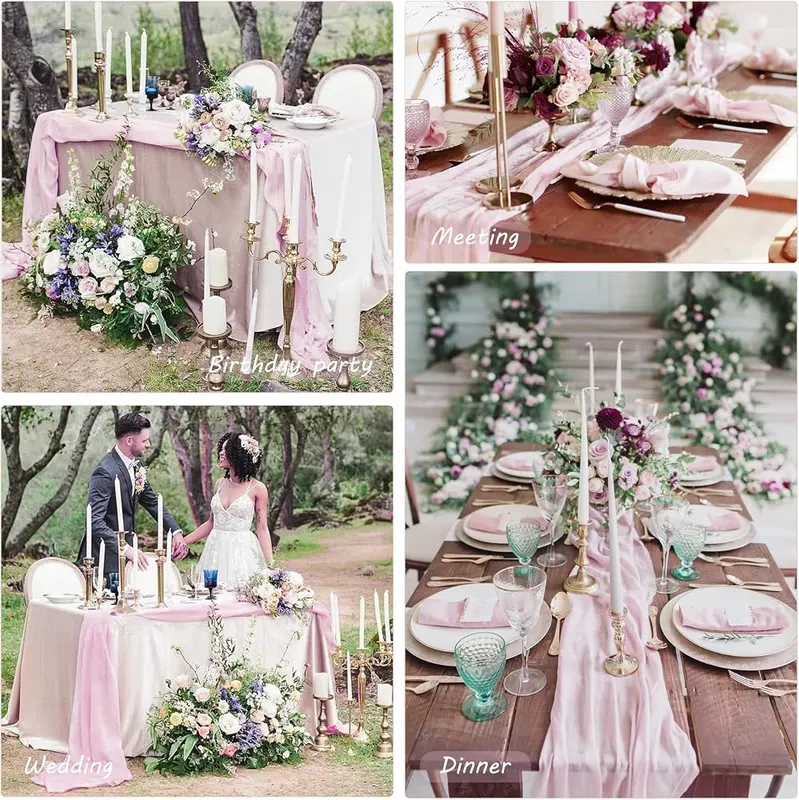 Fivenl 35×72 Inch Pink Cheesecloth Table Runner – Washing Tips