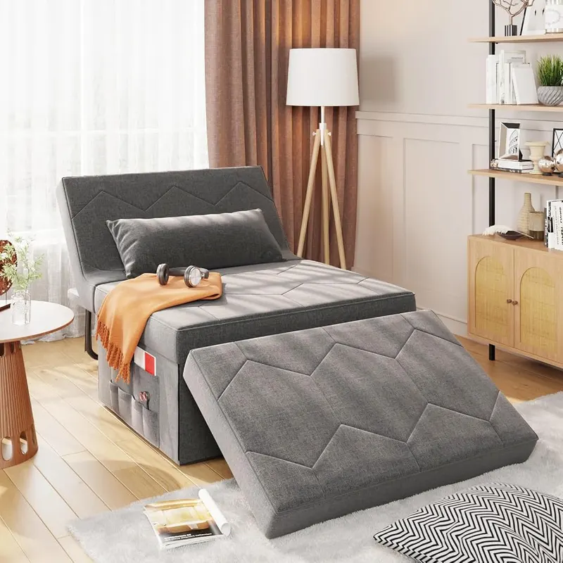 FiveWillowise Sofa Bed in Light Grey