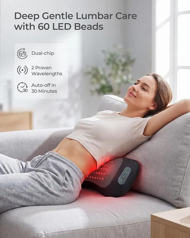 FliKEZE Upgraded 4-in-1 Back Massager – Four adjustable vibration modes