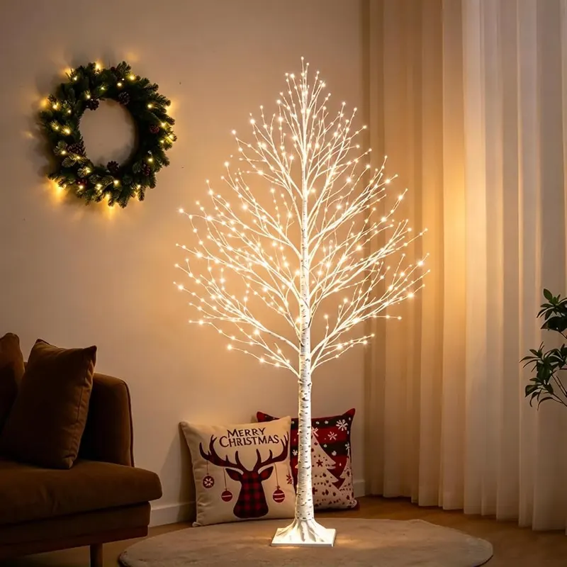 FLVOECN 7FT Lighted Birch Tree 1000 LED – product photo 7 of 7