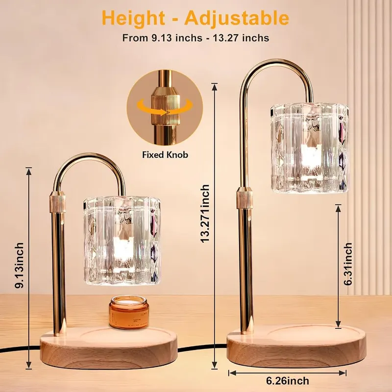 Flyzenvibe Candle Warmer Lamp – Dimmable flower candle warmer lamp