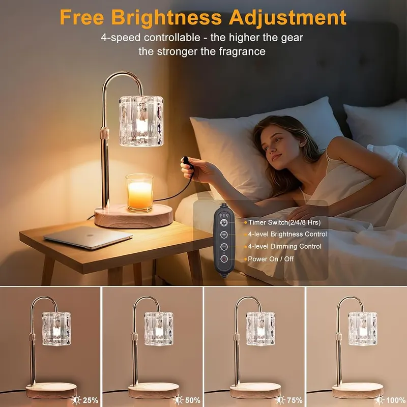 Flyzenvibe Candle Warmer Lamp – Four brightness and heat levels