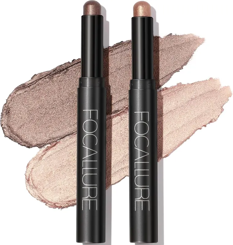 FOCALLURE 2Pcs Cream Eyeshadow Sticks in Straight-up Classy