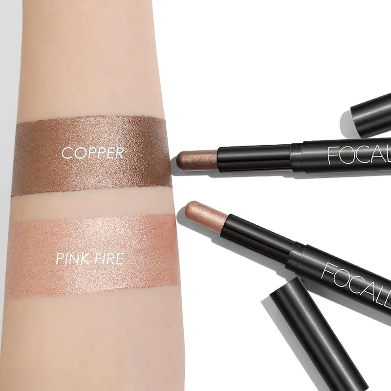 FOCALLURE 2Pcs Cream Eyeshadow Sticks – Crease-resistant long-lasting wear