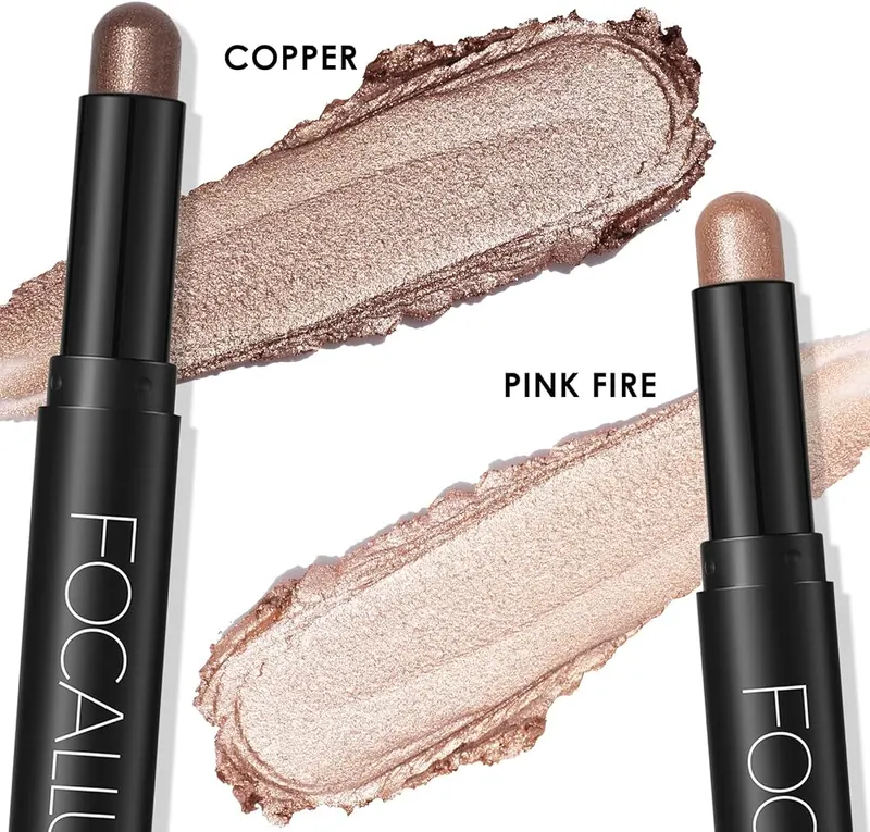FOCALLURE 2Pcs Cream Eyeshadow Sticks – Blendable creamy texture