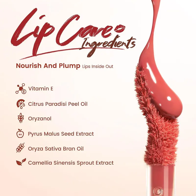 FOCALLURE Plumping Lip Gloss – Transfer-resistant, color-locking formula