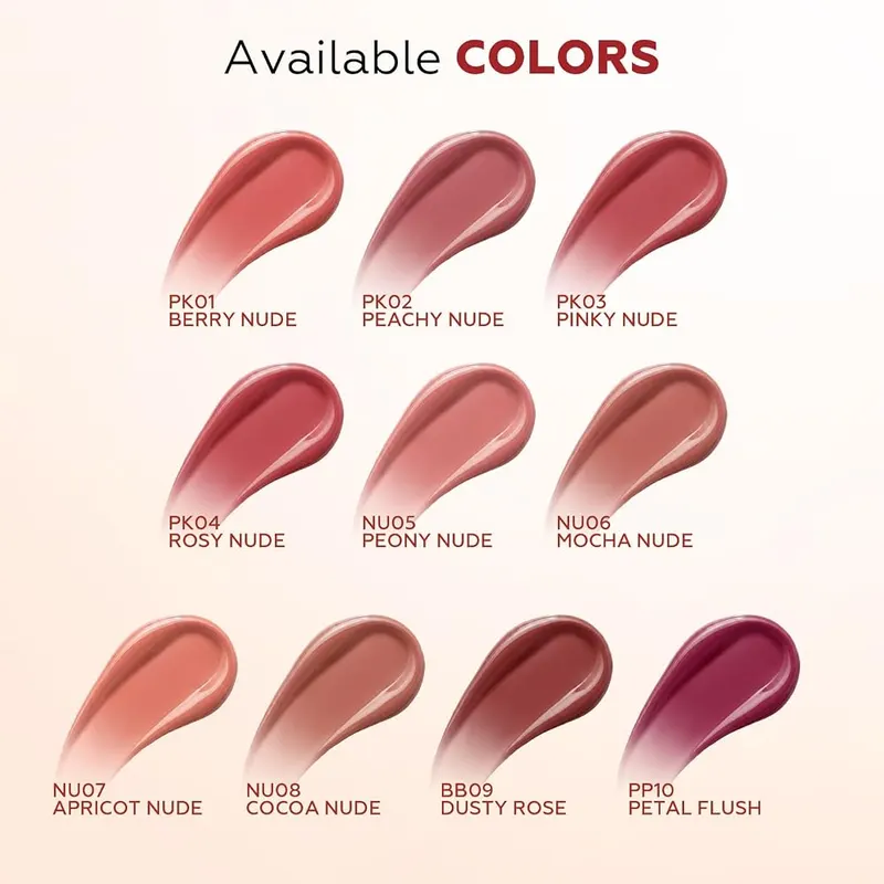 FOCALLURE Plumping Lip Gloss – Smudge-proof, bleed-resistant wear