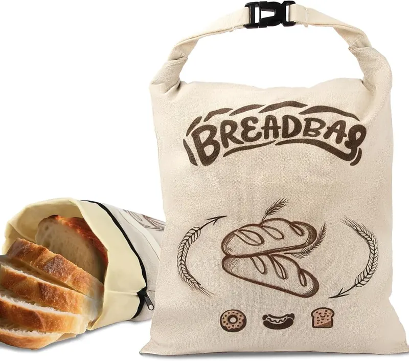 FONDFRAMORY Beeswax Bread Bags in Beige