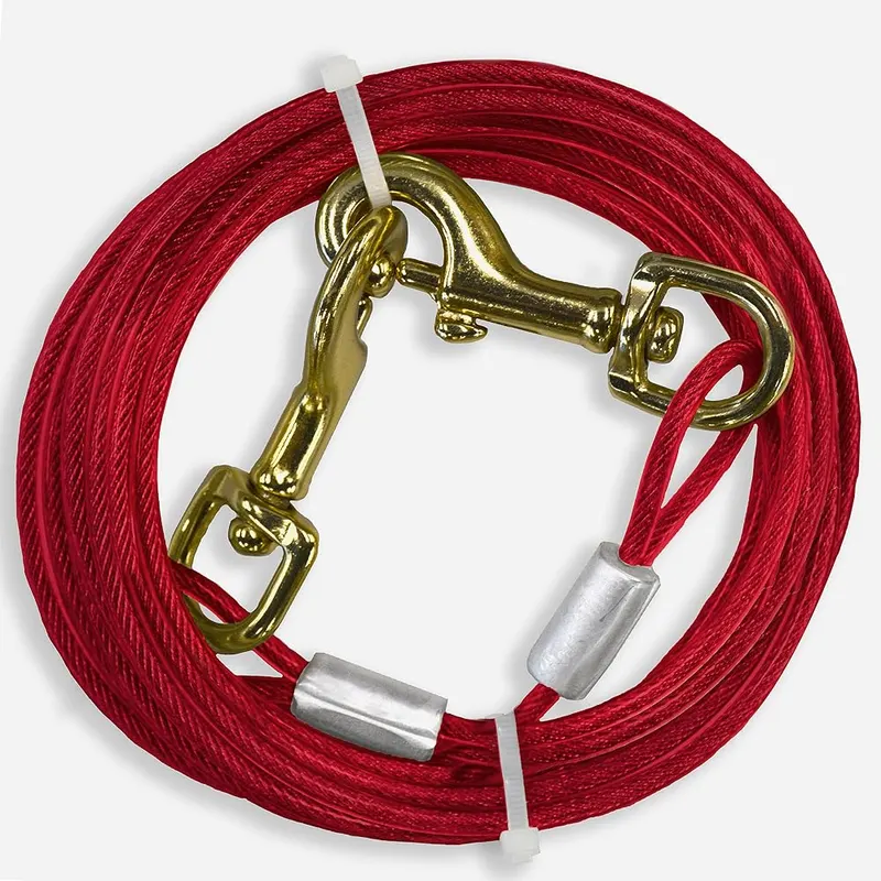 Four Paws Medium Weight Dog Tie Out Cable – Rustproof