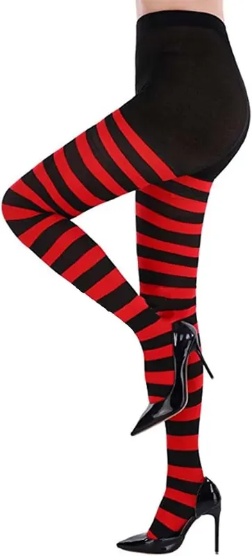 Franterd Christmas Leggings in Black/Red