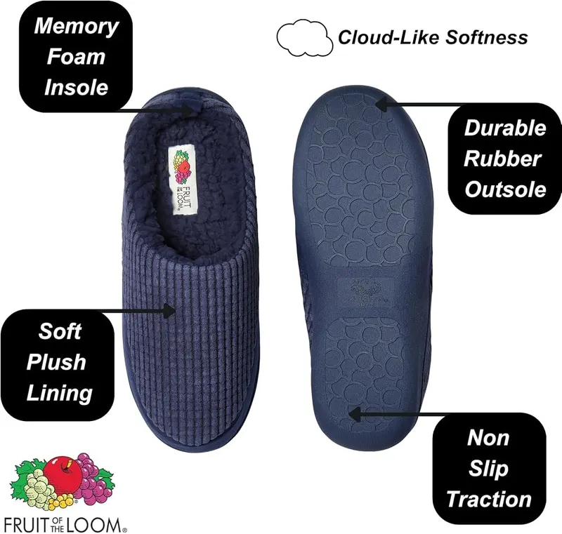 Fruit of the Loom Men’s Waffle Clog Slippers – product photo 3 of 7
